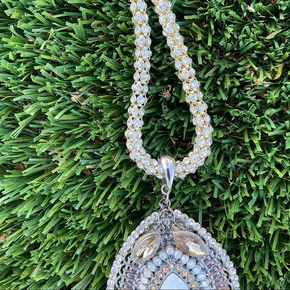 CHICOS Rhinestone/Bead NECKLACE - Picture 4 of 15